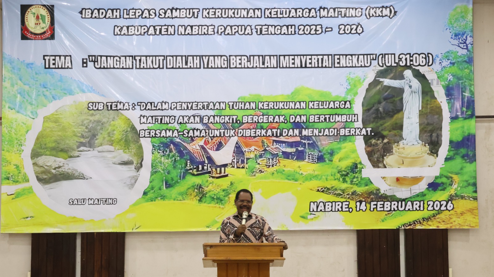 Bupati Nabire Ajak Kerukunan Keluarga Mai’ting Perkuat Persaudaraan di Tahun 2026