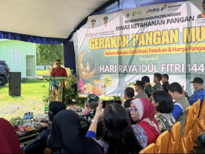 Wakil Bupati Nabire Membuka Gerakan Pangan Murah Jelang Idul Fitri 1447 H